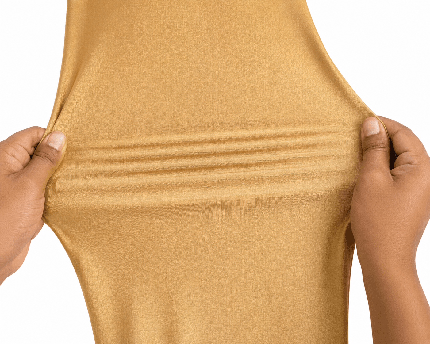Gold Shimmer Leggings — 200 GSM Polyester Fabric Detail